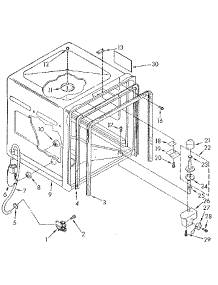 Tub parts for Kenmore Dishwasher 665.1770592 (6651770592, 665 1770592) from AppliancePartsPros.com