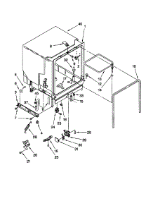 Tub Assembly parts for Kenmore Dishwasher 665.17729000 (66517729000, 665 17729000) from AppliancePartsPros.com