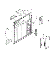 Inner Door Parts parts for Kenmore Dishwasher 665.17732K900 (66517732K900, 665 17732K900) from AppliancePartsPros.com