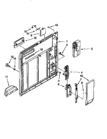 Inner Door parts for Kenmore Dishwasher 665.17735790 (66517735790, 665 17735790) from AppliancePartsPros.com