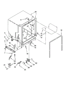 Tub Assembly Parts parts for Kenmore Dishwasher 665.17739K900 (66517739K900, 665 17739K900) from AppliancePartsPros.com