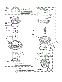 Pump And Motor Parts parts for Kenmore Dishwasher 665.17739K900 (66517739K900, 665 17739K900) from AppliancePartsPros.com