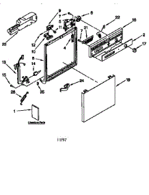 Frame And Console parts for Kenmore Dishwasher 665.17755790 (66517755790, 665 17755790) from AppliancePartsPros.com