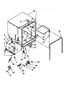 Tub Assembly parts for Kenmore Dishwasher 665.17765890 (66517765890, 665 17765890) from AppliancePartsPros.com