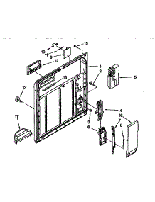 Inner Door parts for Kenmore Dishwasher 665.17765890 (66517765890, 665 17765890) from AppliancePartsPros.com