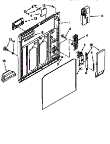 Inner Door parts for Kenmore Dishwasher 665.17791790 (66517791790, 665 17791790) from AppliancePartsPros.com