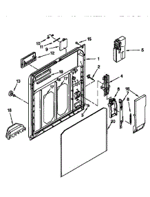 Inner Door parts for Kenmore Dishwasher 665.17795791 (66517795791, 665 17795791) from AppliancePartsPros.com