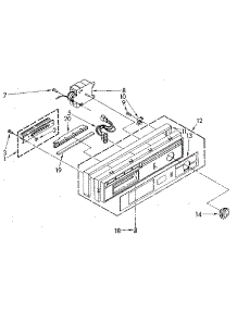 Control Panel parts for Kenmore Dishwasher 665.1779582 (6651779582, 665 1779582) from AppliancePartsPros.com