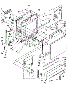 Door And Toe Panel parts for Kenmore Dishwasher 665.1779583 (6651779583, 665 1779583) from AppliancePartsPros.com
