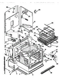 Upper Oven parts for Kenmore Wall Oven 665.4428452 (6654428452, 665 4428452) from AppliancePartsPros.com