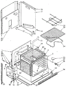 Lower Oven parts for Kenmore Wall Oven 665.4428911 (6654428911, 665 4428911) from AppliancePartsPros.com