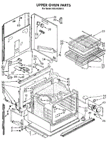 Upper Oven parts for Kenmore Wall Oven 665.4428915 (6654428915, 665 4428915) from AppliancePartsPros.com