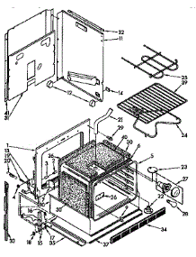 Lower Oven Parts parts for Kenmore Wall Oven 665.4428916 (6654428916, 665 4428916) from AppliancePartsPros.com