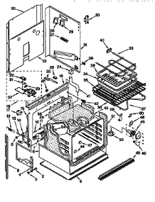 Upper Oven parts for Kenmore Range 665.4428998 (6654428998, 665 4428998) from AppliancePartsPros.com