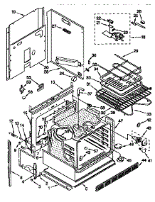 Lower Oven parts for Kenmore Range 665.4433451 (6654433451, 665 4433451) from AppliancePartsPros.com