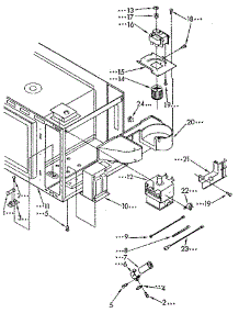 Magnetron And Air Flow parts for Kenmore Wall Oven 665.4438912 (6654438912, 665 4438912) from AppliancePartsPros.com