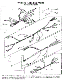 Wiring Harness parts for Kenmore Wall Oven 665.4438914 (6654438914, 665 4438914) from AppliancePartsPros.com