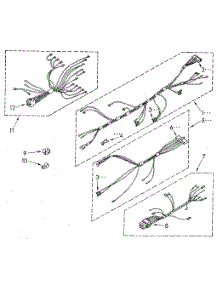 Wiring parts for Kenmore Wall Oven 665.4438991 (6654438991, 665 4438991) from AppliancePartsPros.com