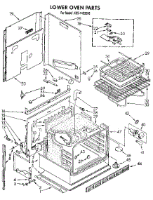 Lower Oven parts for Kenmore Wall Oven 665.4493390 (6654493390, 665 4493390) from AppliancePartsPros.com