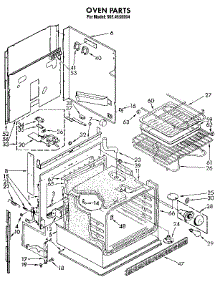 Oven parts for Kenmore Wall Oven 665.4558994 (6654558994, 665 4558994) from AppliancePartsPros.com
