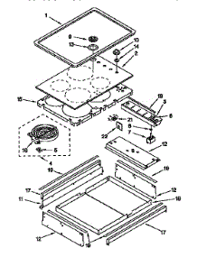 Cooktop Parts parts for Kenmore Wall Oven 665.4579390 (6654579390, 665 4579390) from AppliancePartsPros.com