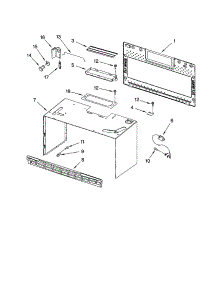 Cabinet And Installation parts for Kenmore Microwave 665.61652102 (66561652102, 665 61652102) from AppliancePartsPros.com