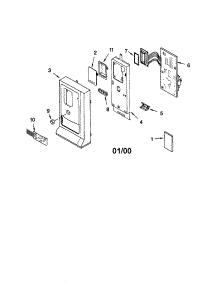 Control Panel parts for Kenmore Microwave 665.69649992 (66569649992, 665 69649992) from AppliancePartsPros.com