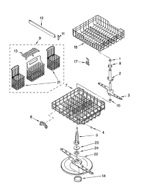 Dishrack Parts parts for Kenmore Dishwasher 665.744590 (665744590, 665 744590) from AppliancePartsPros.com