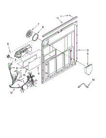 Door And Latch Parts parts for Kenmore Dishwasher 665.77923K700 (66577923K700, 665 77923K700) from AppliancePartsPros.com