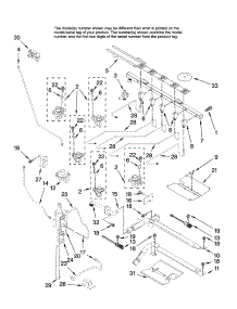Manifold Parts parts for Kenmore Range 665.78002800 (66578002800, 665 78002800) from AppliancePartsPros.com