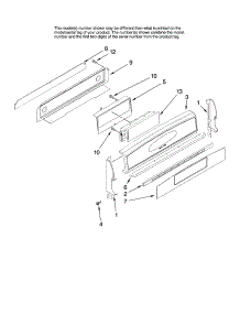 Control Panel Parts parts for Kenmore Range 665.78003700 (66578003700, 665 78003700) from AppliancePartsPros.com