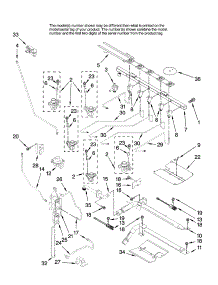 Manifold Parts parts for Kenmore Range 665.78009700 (66578009700, 665 78009700) from AppliancePartsPros.com