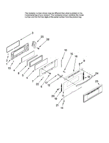 Upper Door Parts parts for Kenmore Range 665.78009801 (66578009801, 665 78009801) from AppliancePartsPros.com