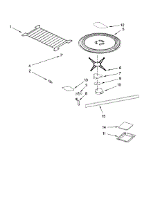 Rack And Turntable Parts parts for Kenmore Microwave 665.88533900 (66588533900, 665 88533900) from AppliancePartsPros.com