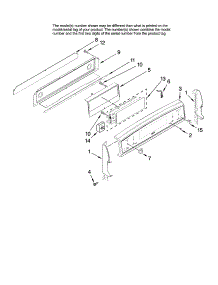 Control Panel Parts parts for Kenmore Range 665.98002701 (66598002701, 665 98002701) from AppliancePartsPros.com