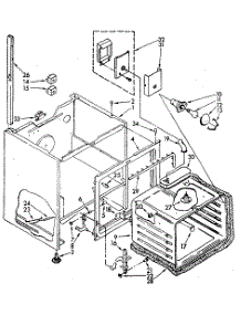 Lower Electric Oven Body parts for Kenmore Wall Oven 665.9898990 (6659898990, 665 9898990) from AppliancePartsPros.com