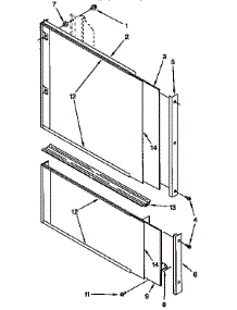 Door And Panel Parts parts for Kenmore Dishwasher 665.KUDS23HB0 (665KUDS23HB0, 665 KUDS23HB0) from AppliancePartsPros.com