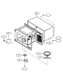 Oven Cavity Parts parts for Kenmore Microwave 721.61283100 (72161283100, 721 61283100) from AppliancePartsPros.com