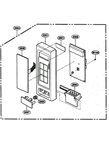 Controller Parts parts for Kenmore Microwave 721.62223200 (72162223200, 721 62223200) from AppliancePartsPros.com