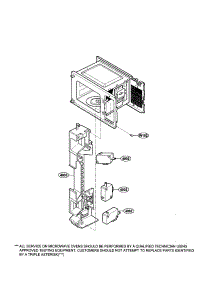 Latch Board parts for Kenmore Microwave 721.62229300 (72162229300, 721 62229300) from AppliancePartsPros.com