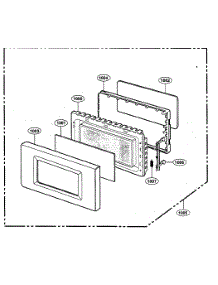 Door parts for Kenmore Microwave 721.62349202 (72162349202, 721 62349202) from AppliancePartsPros.com