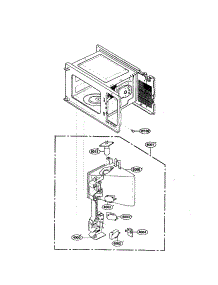 Latch Board parts for Kenmore Microwave 721.62462200 (72162462200, 721 62462200) from AppliancePartsPros.com