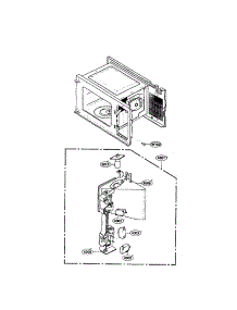 Latch Board parts for Kenmore Microwave 721.62463200 (72162463200, 721 62463200) from AppliancePartsPros.com