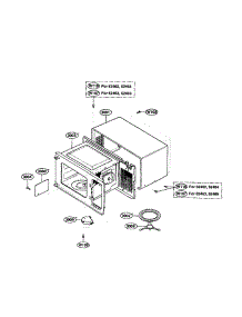 Oven Cavity parts for Kenmore Microwave 721.62464200 (72162464200, 721 62464200) from AppliancePartsPros.com