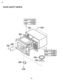 Oven Cavity Parts parts for Kenmore Countertop Microwave 721.62469201 (72162469201, 721 62469201) from AppliancePartsPros.com