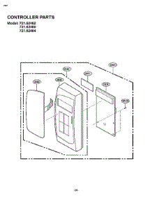 Controller Parts parts for Kenmore Countertop Microwave 721.62469201 (72162469201, 721 62469201) from AppliancePartsPros.com