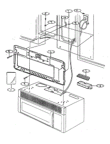 Installation parts for Kenmore Microwave/Hood Combo 721.62759100 (72162759100, 721 62759100) from AppliancePartsPros.com