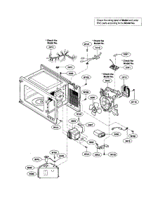Interior parts for Kenmore Microwave 721.63263301 (72163263301, 721 63263301) from AppliancePartsPros.com