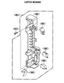 Latch Board parts for Kenmore Microwave 721.63653300 (72163653300, 721 63653300) from AppliancePartsPros.com