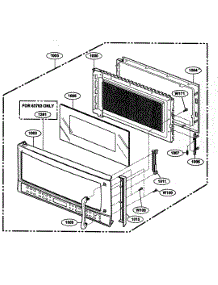 Door Parts parts for Kenmore Microwave 721.63763300 (72163763300, 721 63763300) from AppliancePartsPros.com